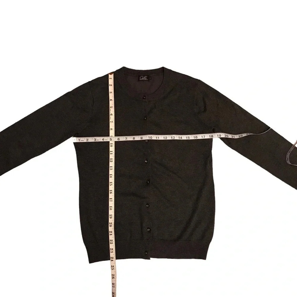 Grey Cardigan Sweater by Cielo Designed in California